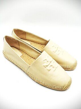 TORY BURCH Everly Genuine Nevada Retro Color Soft Leather Espadrille Size 11
